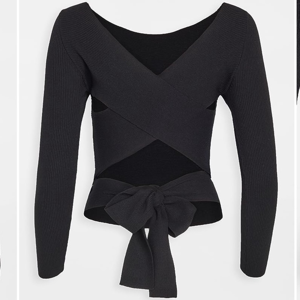 LAST CHANCE - 525 Tie Back Knit Top